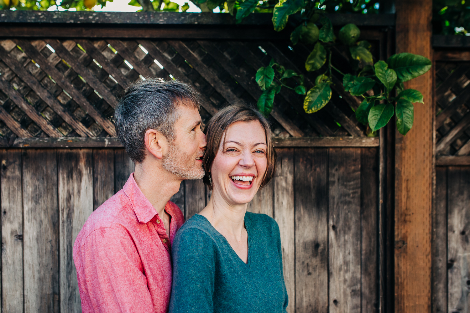 Portrait of a couple connecting and laughing | San Francisco Couples Photographer