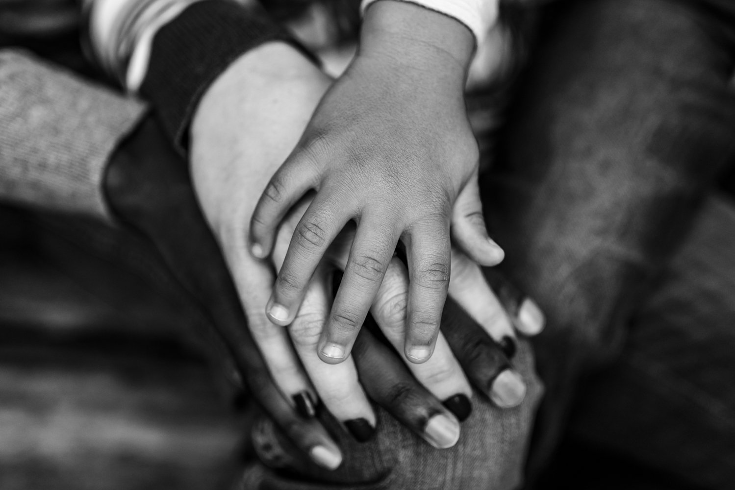 family hands stacked